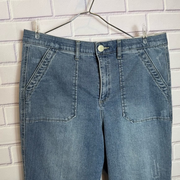 Democracy Medium Blue Wide Leg women Jeans/size 16 - Picture 5 of 11